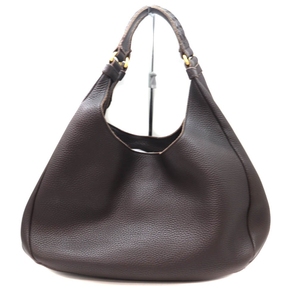 Bottega Veneta Campana Leather Bag Brown